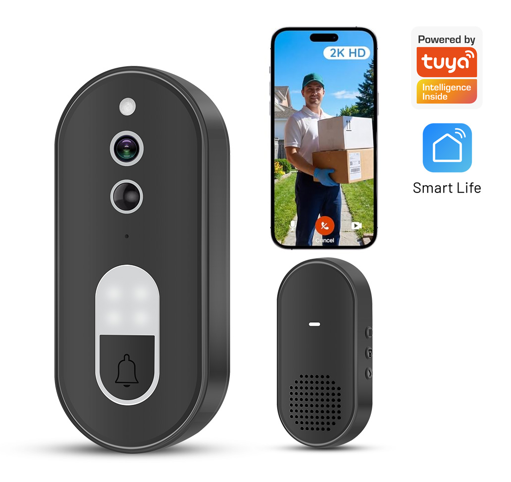 Smart Home Cctv - Videoportero Inalámbrico WiFi Tuya 1080P HD,