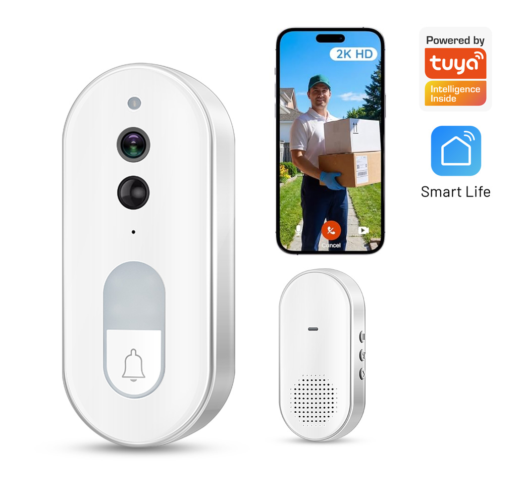 Smart Home Cctv - Videoportero Inteligente Tuya, Inalámbrico, 1080P HD,