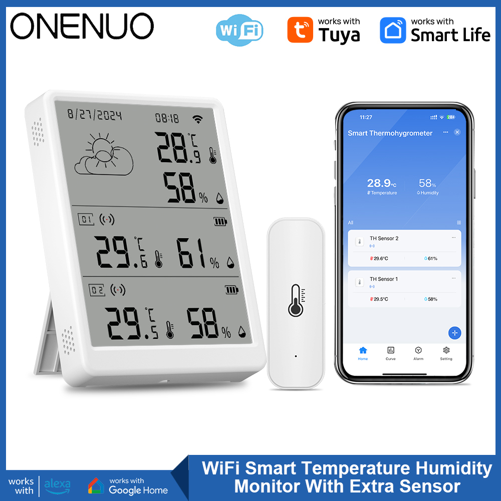 Smart Home Kits - Tuya-Sensor de temperatura de estación meteorológica