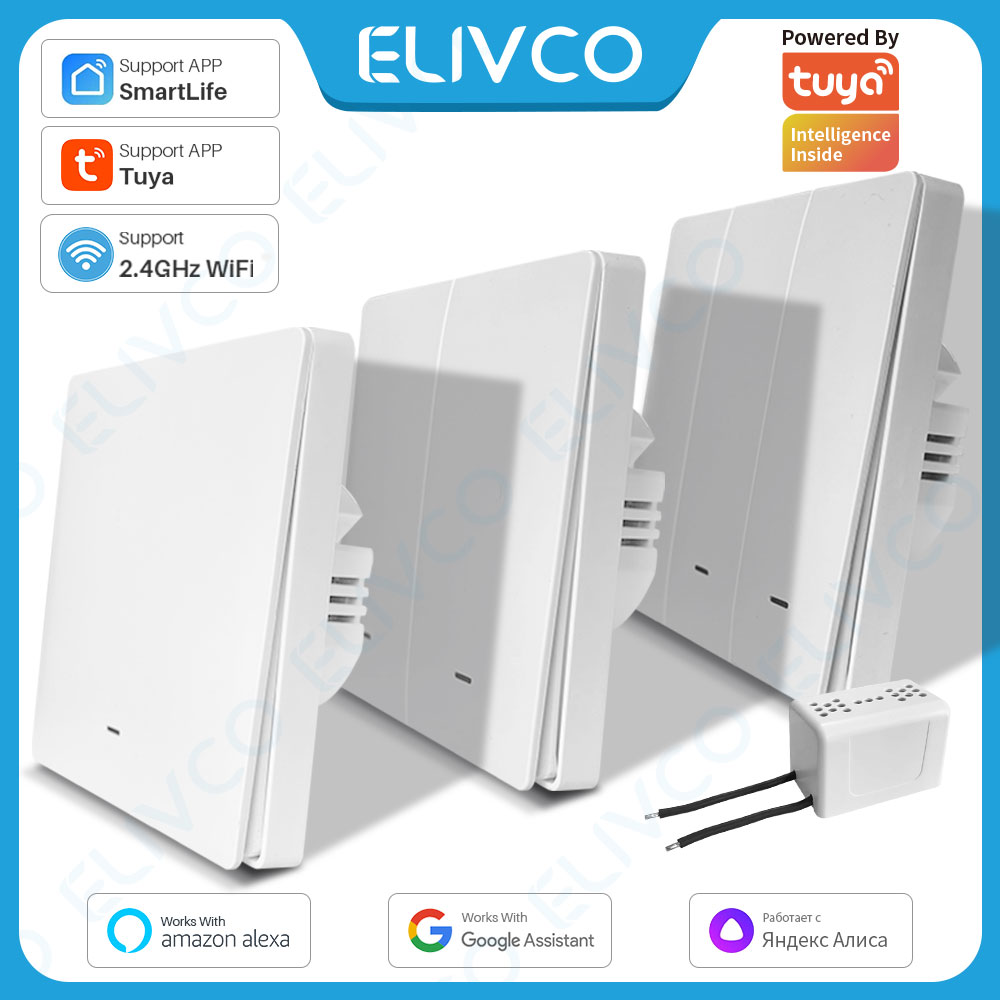 Smart Home Lighting Control - Interruptor Inteligente Wifi Tuya Sin Cable