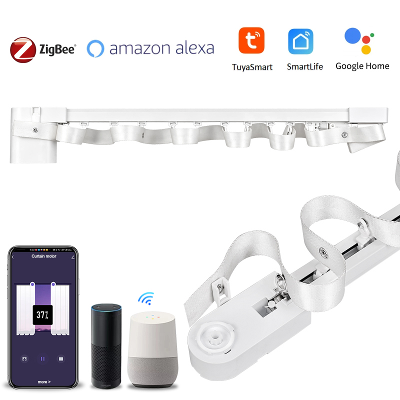 Smart Home Medan - Riel de cortina S Wave Tuya