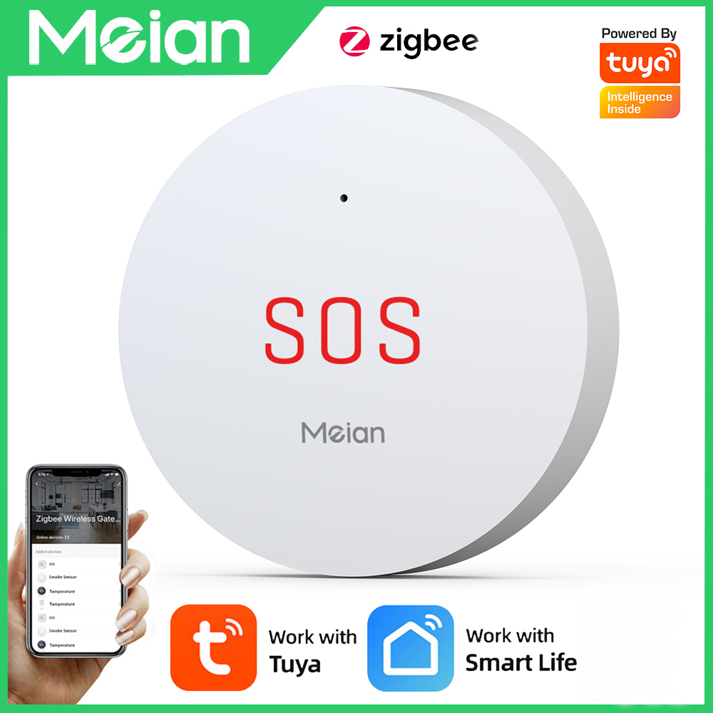 Smart Home Zentrale - Zigbee-botón de emergencia Tuya SOS, sistema
