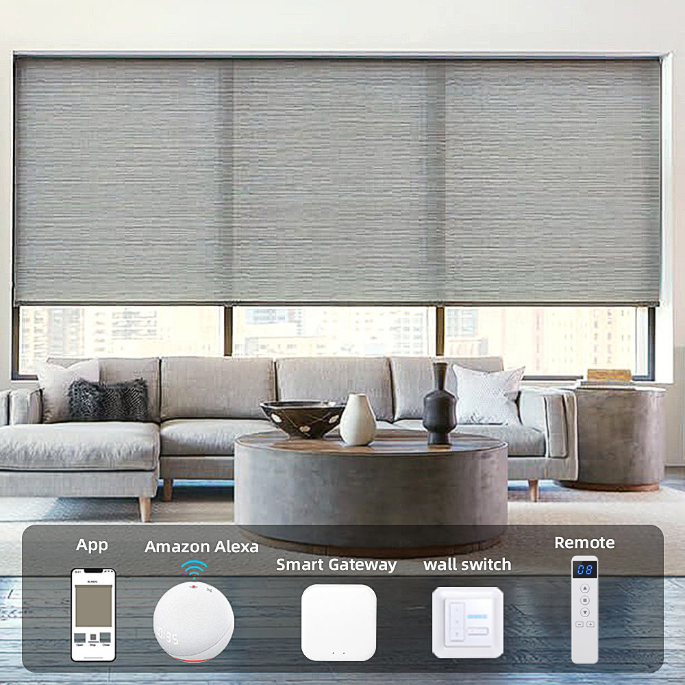 Smart Home Blinds - Persianas enrollables motorizadas recargables con control