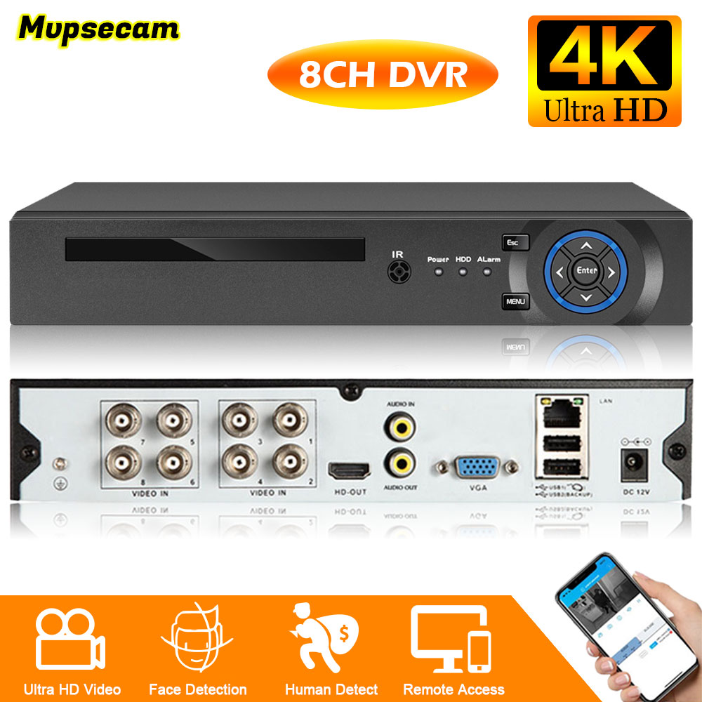 Smart Home Microsoft - 4K 8MP seguridad CCTV DVR detección