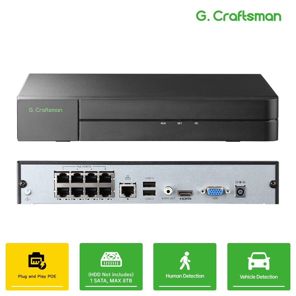 Smart Home Microsoft - Grabador de vídeo en red C-U,8CH