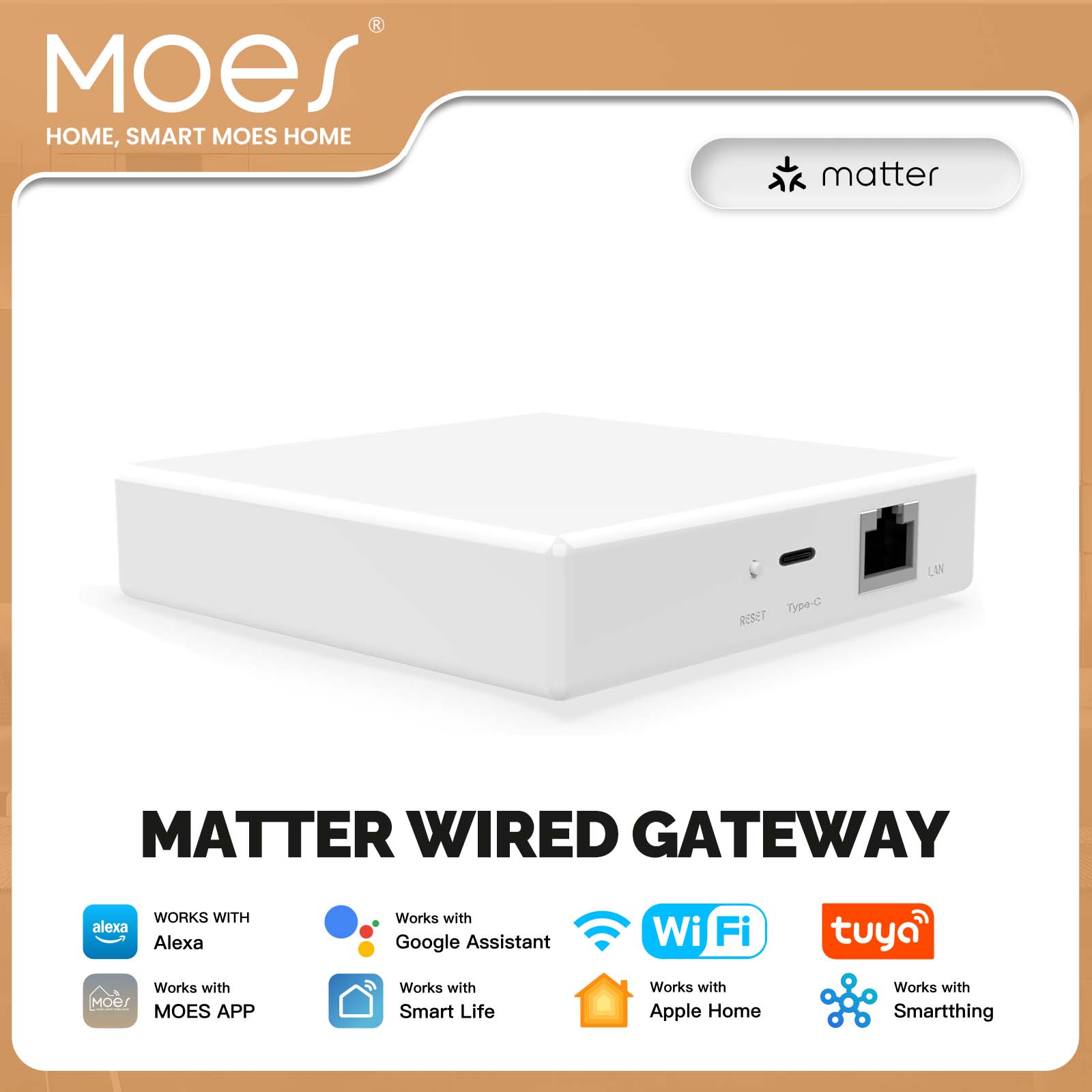Smart Home Kits - MOES Tuya ZigBee Matter Thread Gateway
