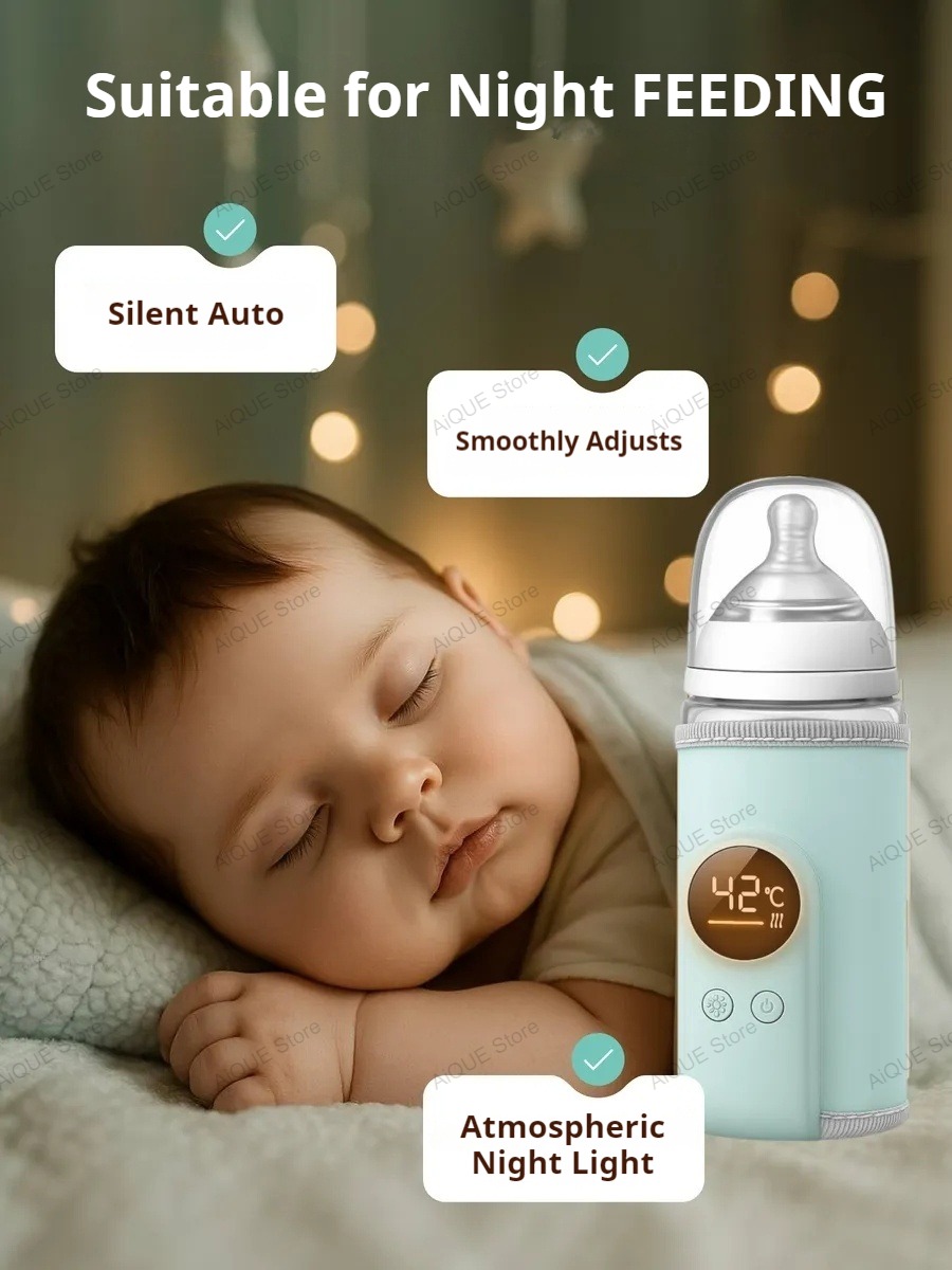 AiQUE USB 35-55 ℃   Calentador - Smart Baby Night Light reseña y precio