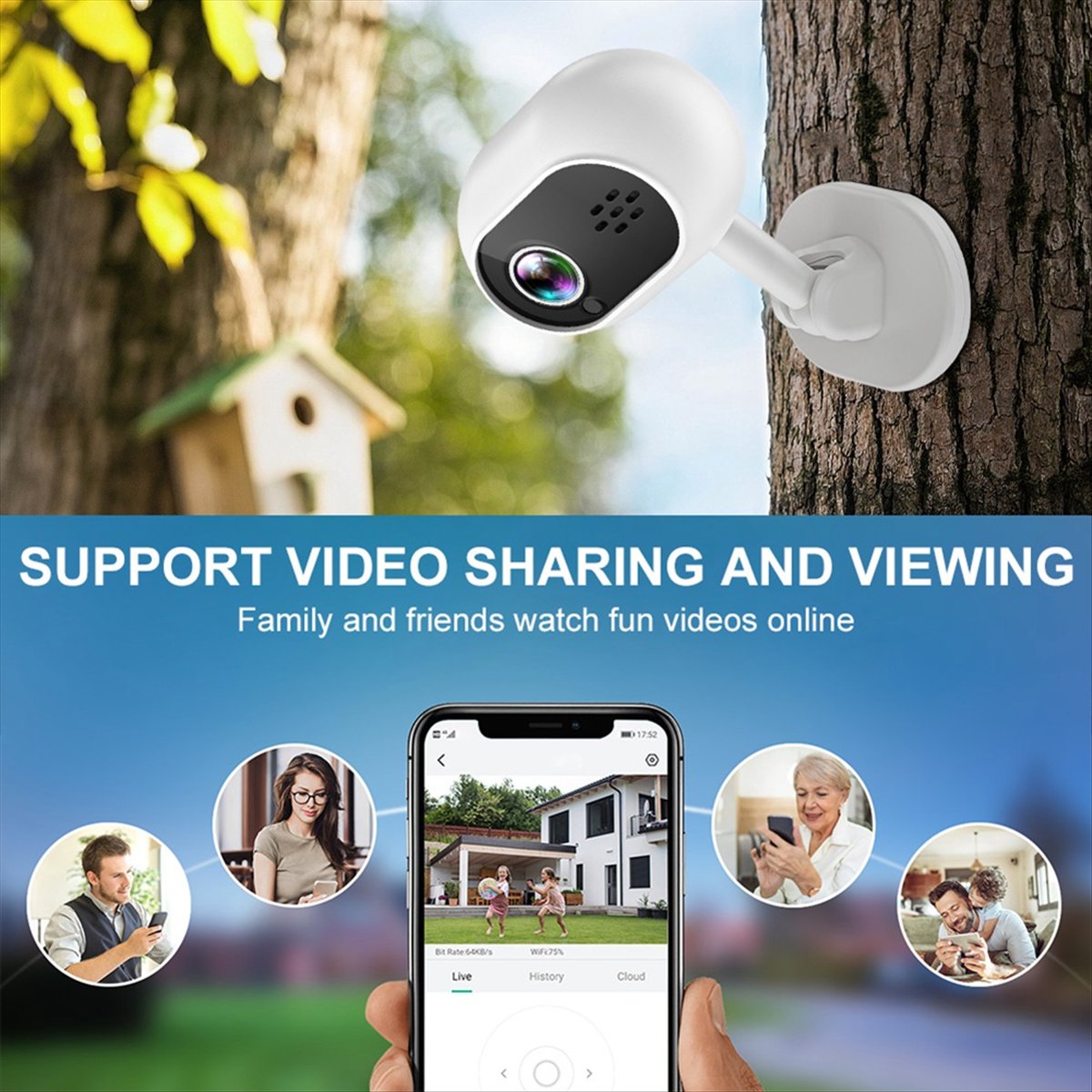 Mini Cámara IP Inteligente Wif - Smart Home Cctv reseña y precio