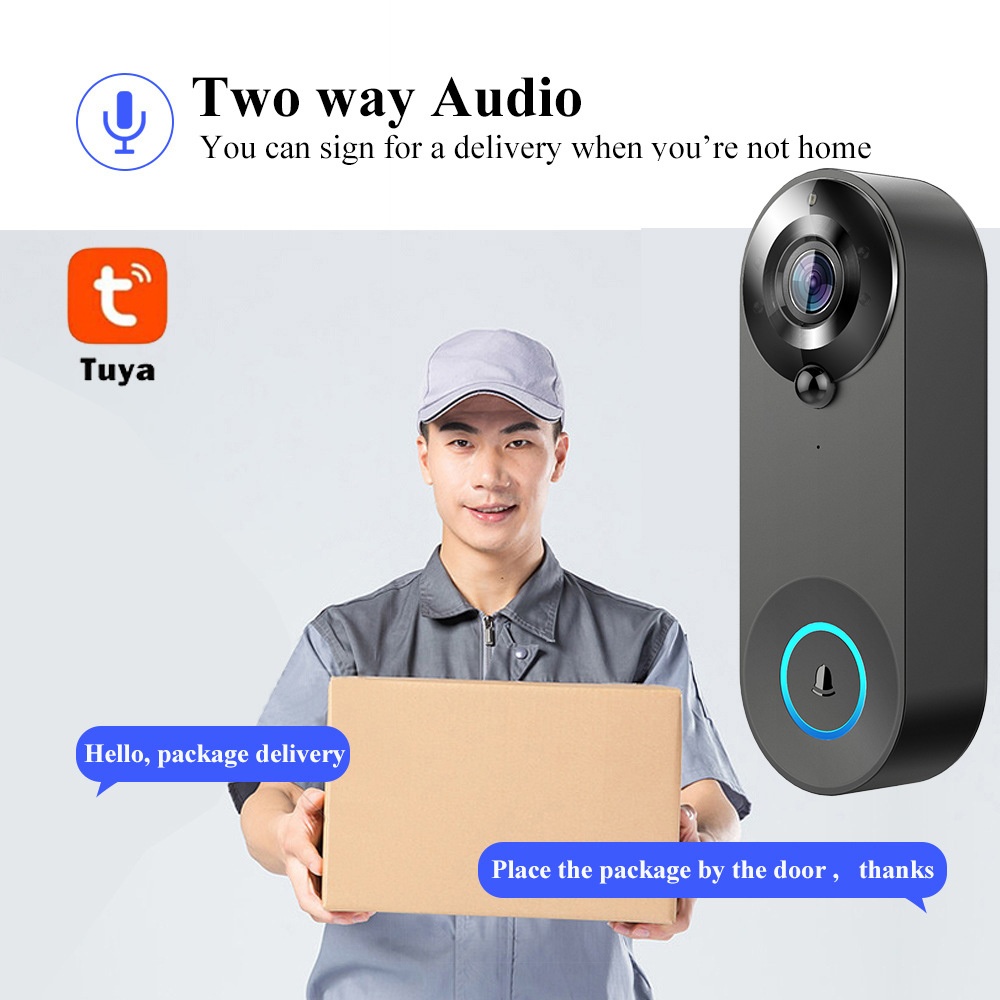 Tuya 1080P timbre inalámbrico  - Smart Home Cctv reseña y precio