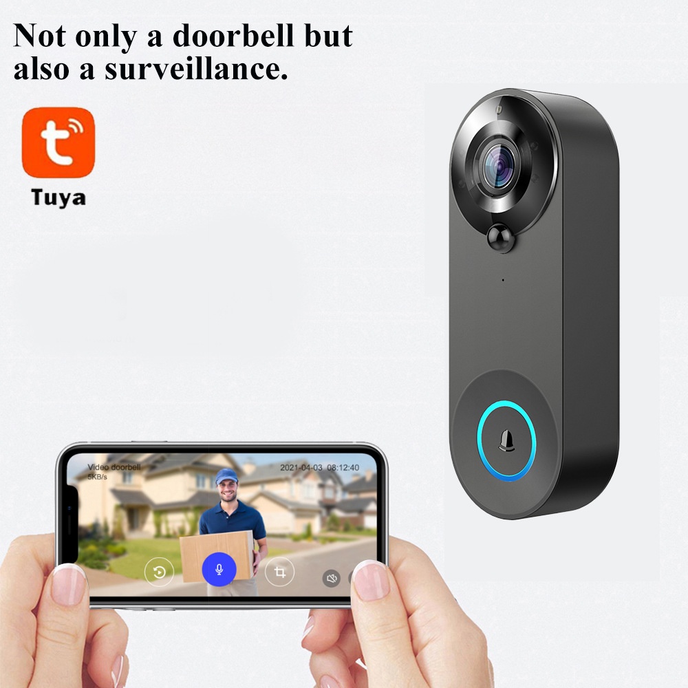 Tuya 1080P timbre inalámbrico  - Smart Home Cctv reseña y precio