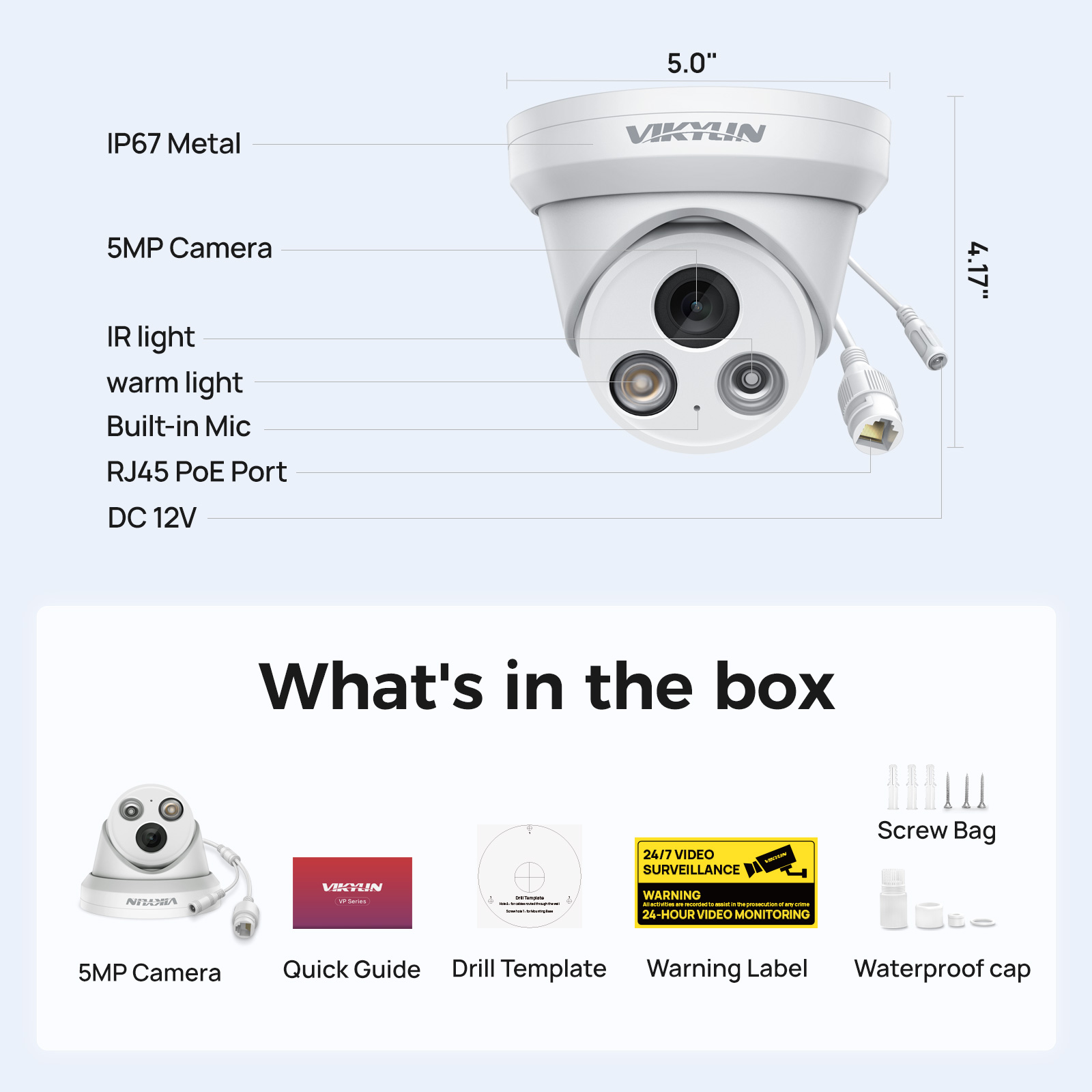 Cámara IP inteligente VIKYLIN  - Smart Home Microsoft reseña y precio
