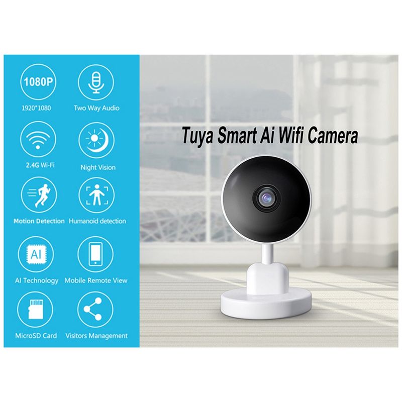 Cámara Wifi Tuya Esencial para - Smart Home Cctv reseña y precio