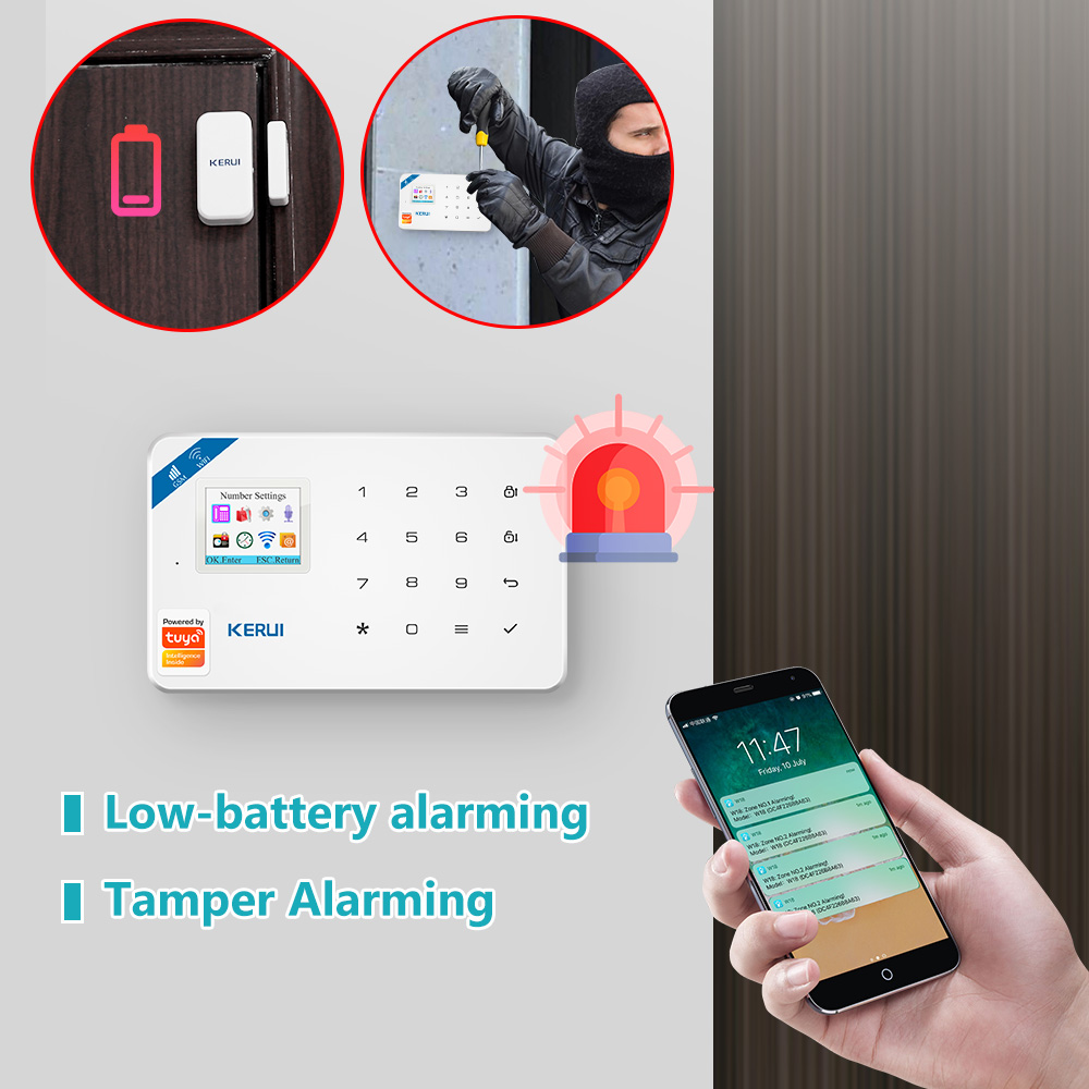 KERUI-sistema de alarma W181,  - Smart Home Cctv reseña y precio