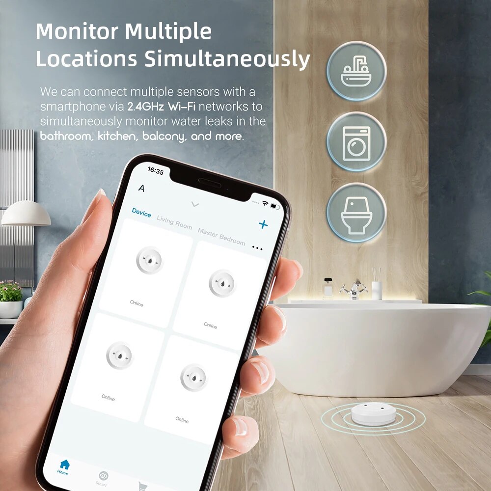 Detector de Fugas de Agua Zigb - Smart Home Zentrale reseña y precio